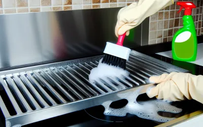 Nettoyage grille de hotte aspirante